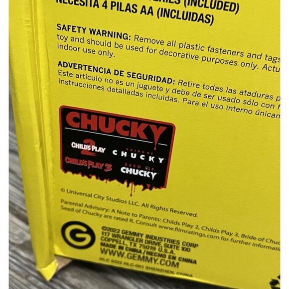 Chucky Life Size Halloween Doll Good Guys 2 Ft Sound & Motion Activated New - Picture 5 of 5